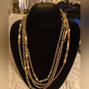 Napier Gold Tone Barrel Chain Necklace, 30 inches
